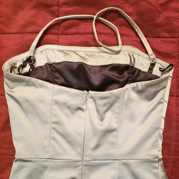 Bebe Convertable Knee Length Bodycon Halter Dress - Picture 2 of 4